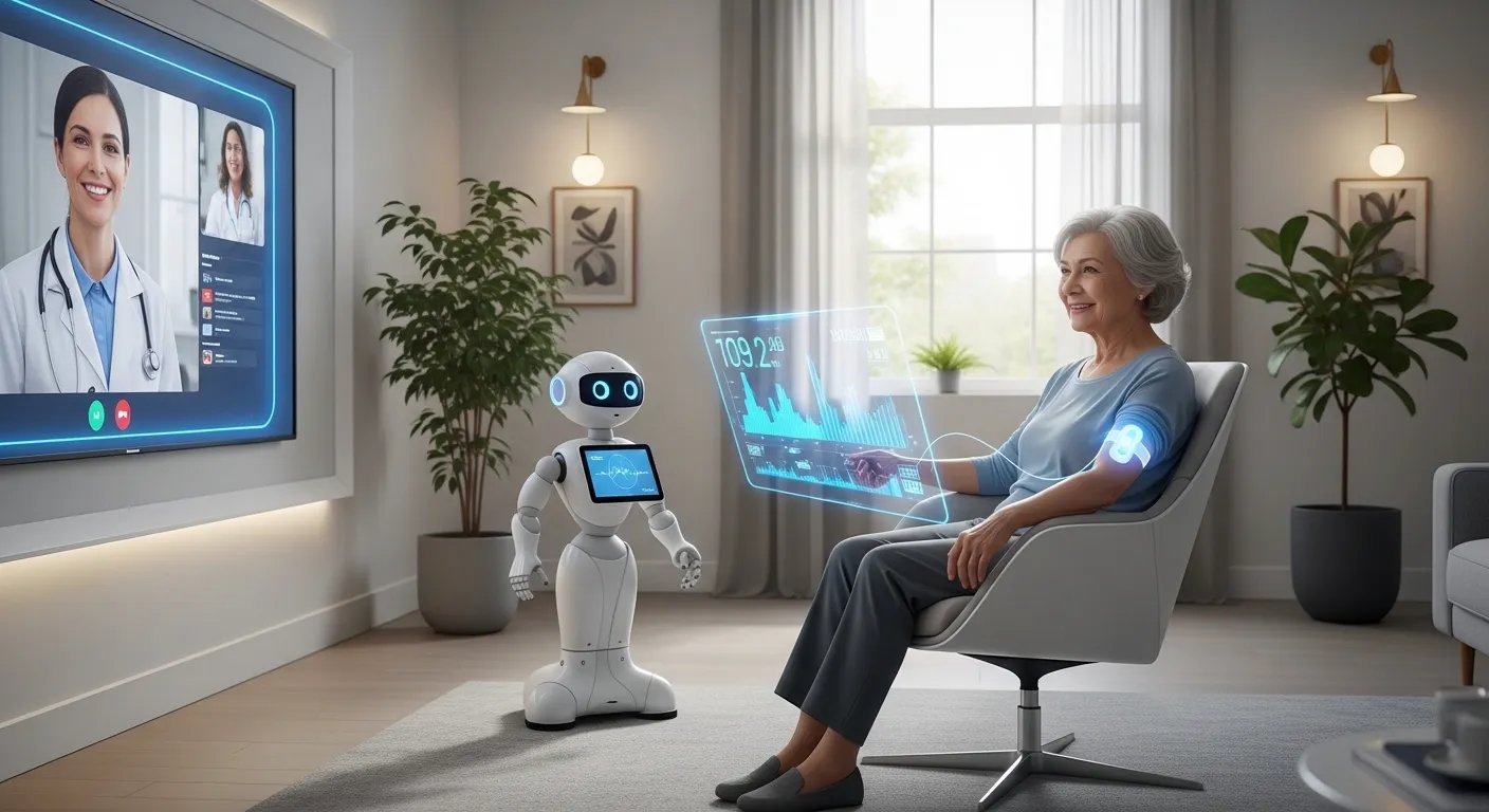 How future healthcare technology is elevating at home care through AI wearables and telehealth reshaping how millions receive effective care in 2026.