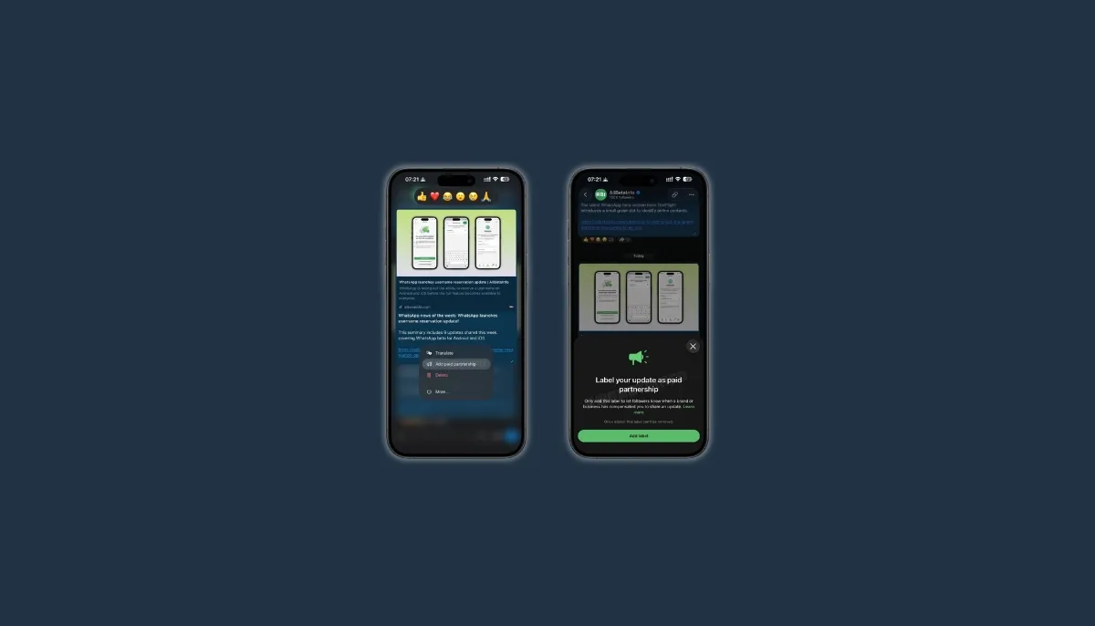 WhatsApp Rolling Out Paid Partnership Feature for Some Beta Testers