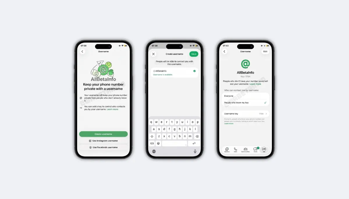 WhatsApp Launches Username Feature for Android and iOS Users